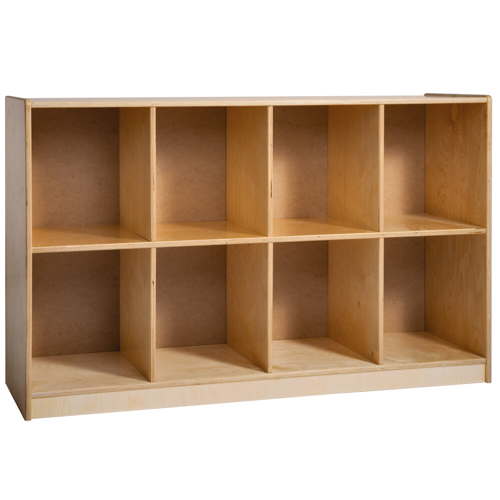 Whitney Brothers WB9972R Eight-Cubby Backpack Storage Cabinet - 14" x 48" x 31"