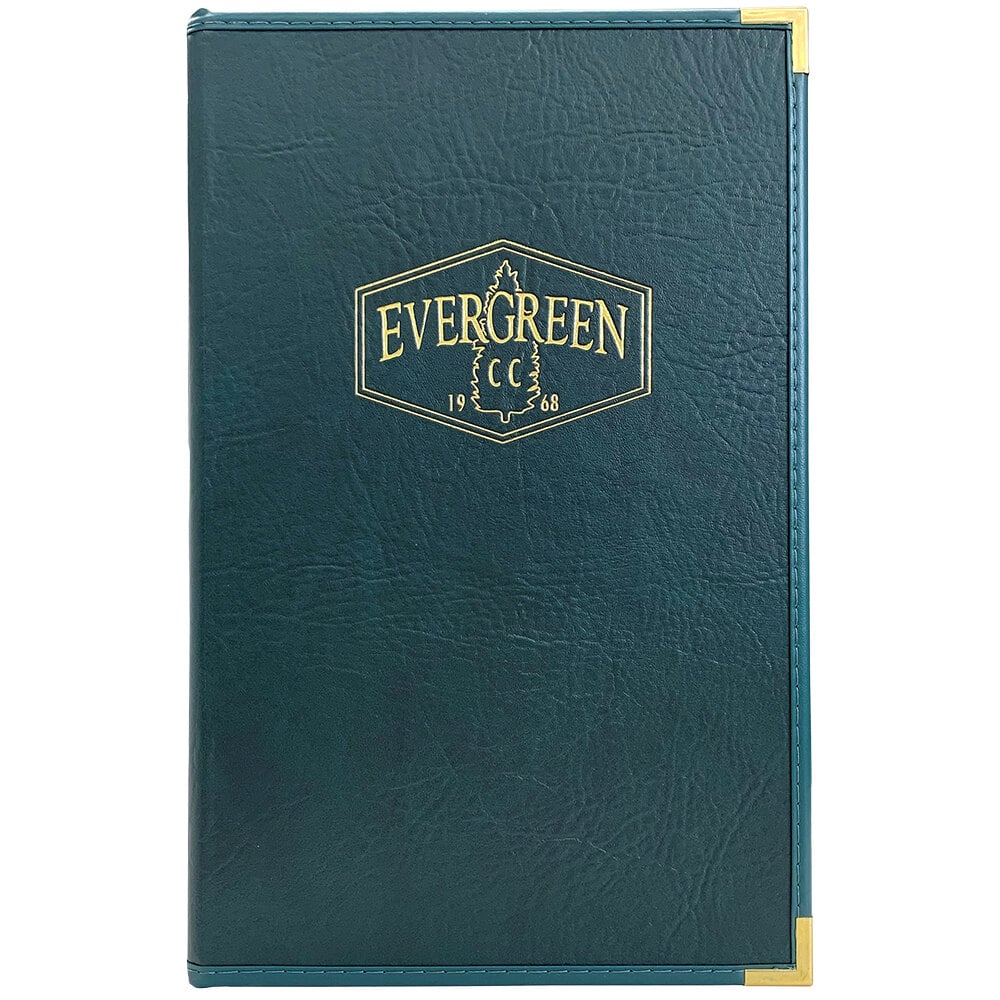 H. Risch, Inc. SEV-10V Seville 8 1/2" x 14" Customizable 10 View Menu Cover