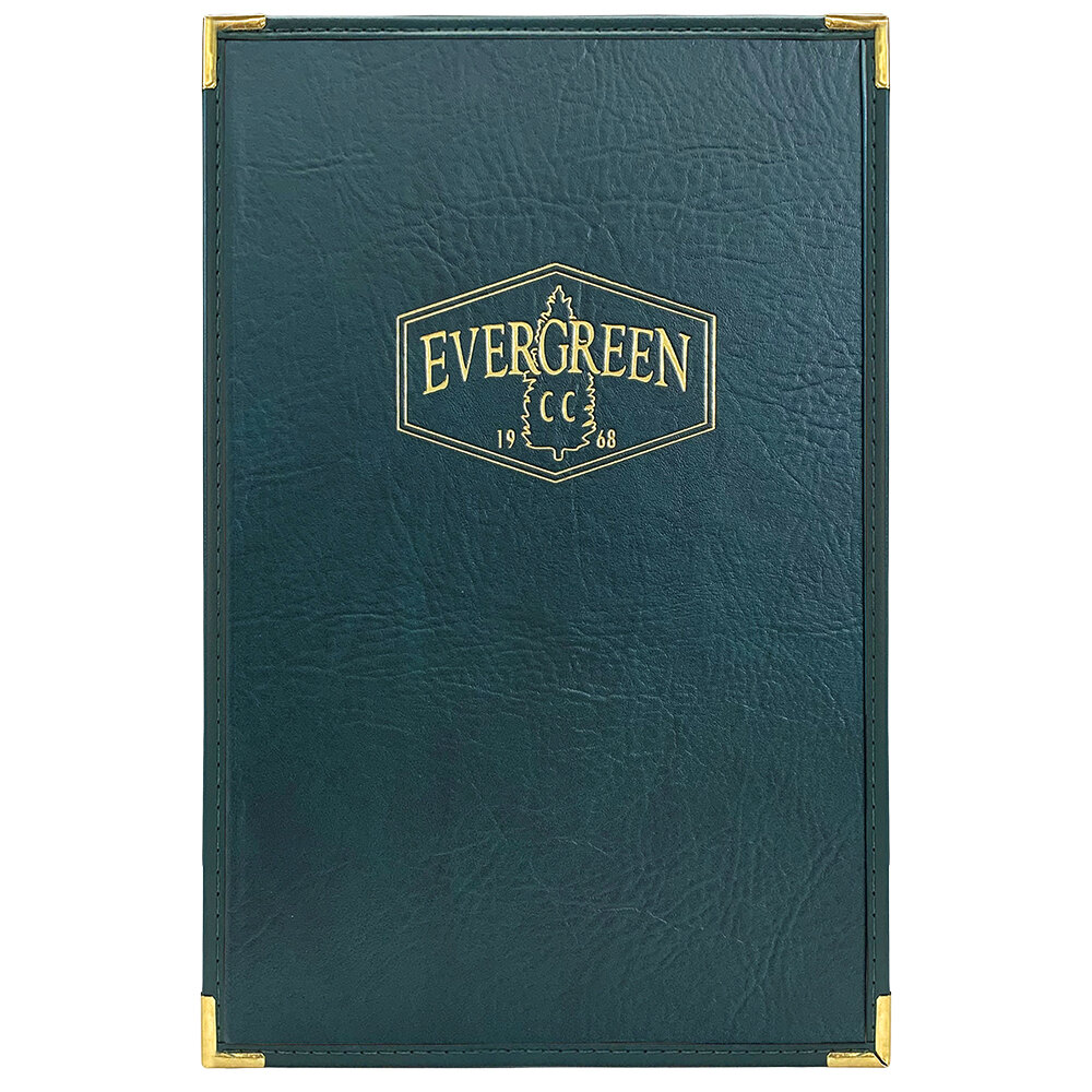 H. Risch, Inc. SEV-1V Seville 8 1/2" x 14" Customizable 1 View Menu Cover