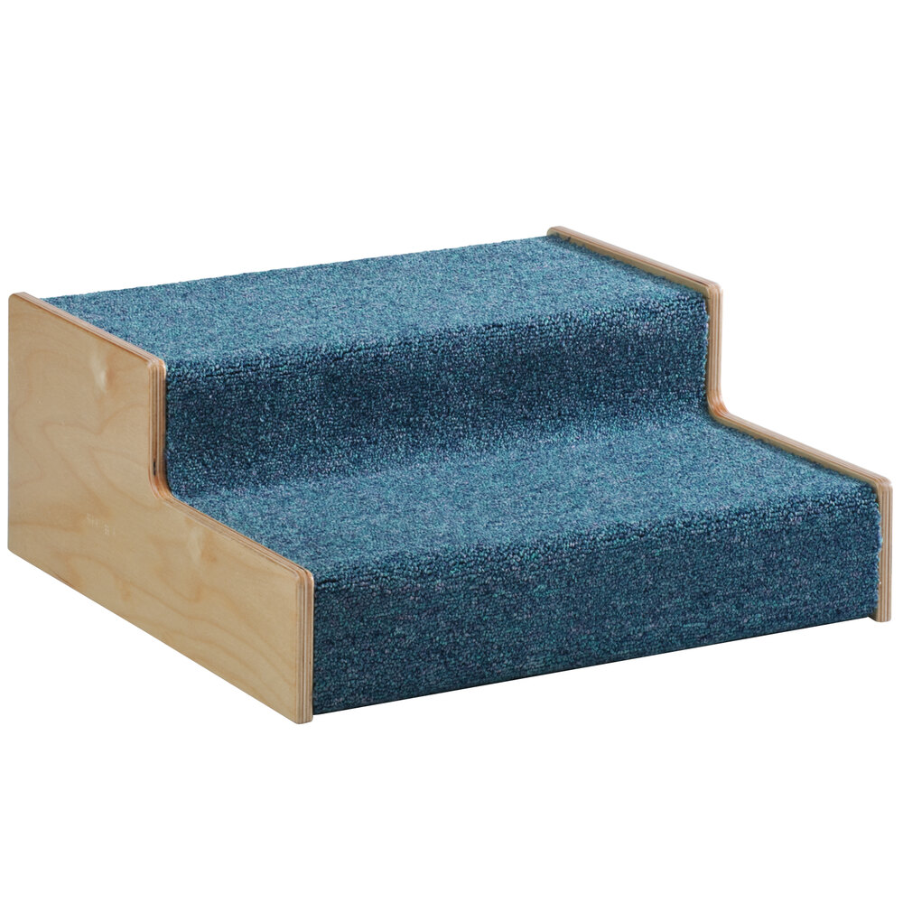 Whitney Brothers WB1475 20" x 20" x 8 1/2" Children's Carpeted Woodscapes Steps
