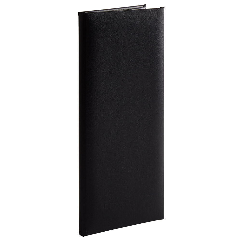 H. Risch, Inc. OM-2V Oakmont 4 1/4" x 11" Customizable 2-Panel Menu Cover with Album Style Corners