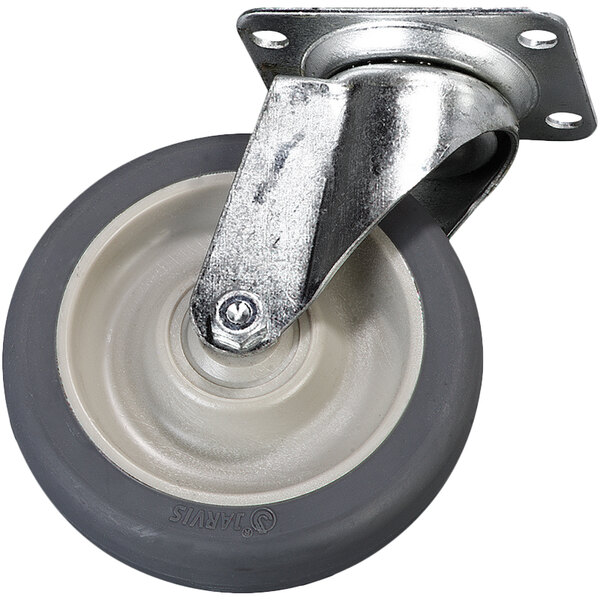 Carlisle IC2254CS00 5" Non-Marking Swivel Plate Caster