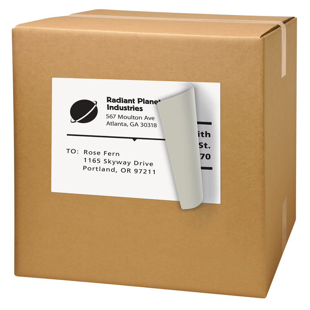 Avery® 91201 11" x 8 1/2" White Full-Sheet Shipping Labels with TrueBlock Technology - 500/Box