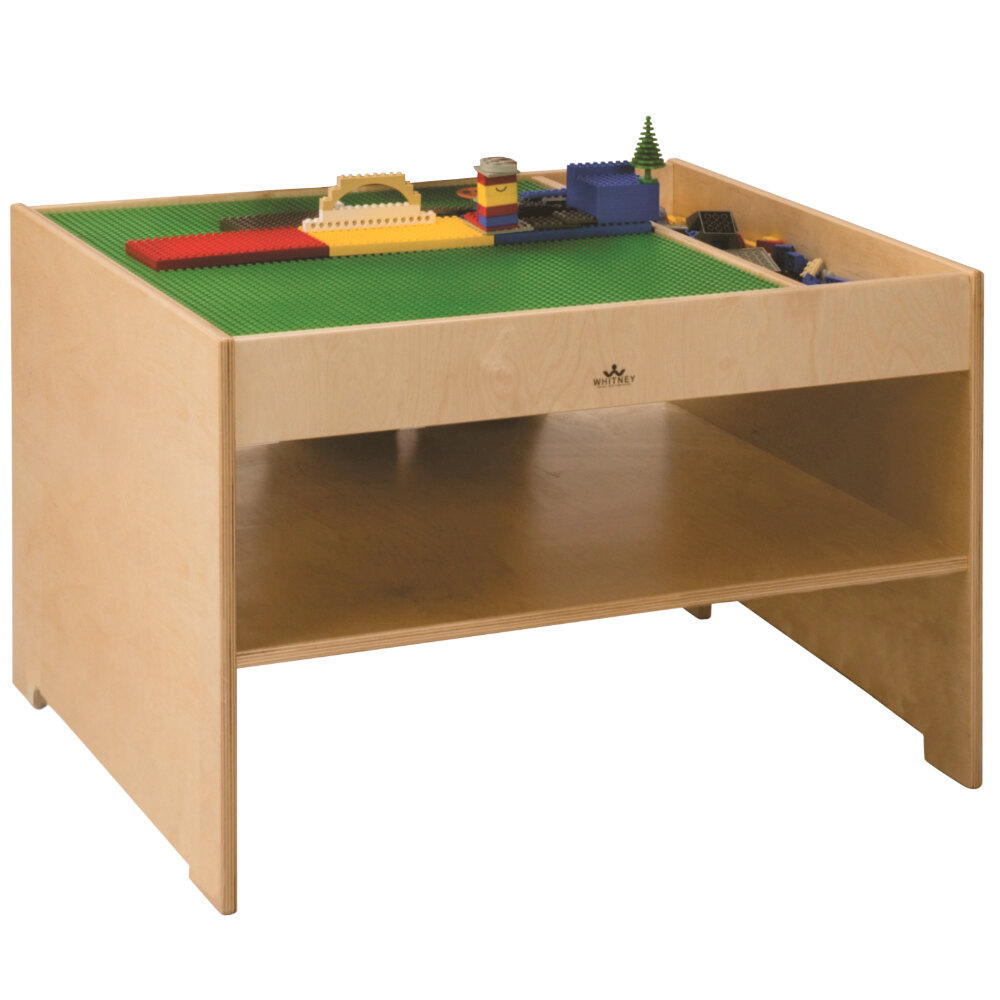 Whitney Brothers WB1359 27 3/4" x 21 1/2" x 22" Kids' Wood Construction Site Table