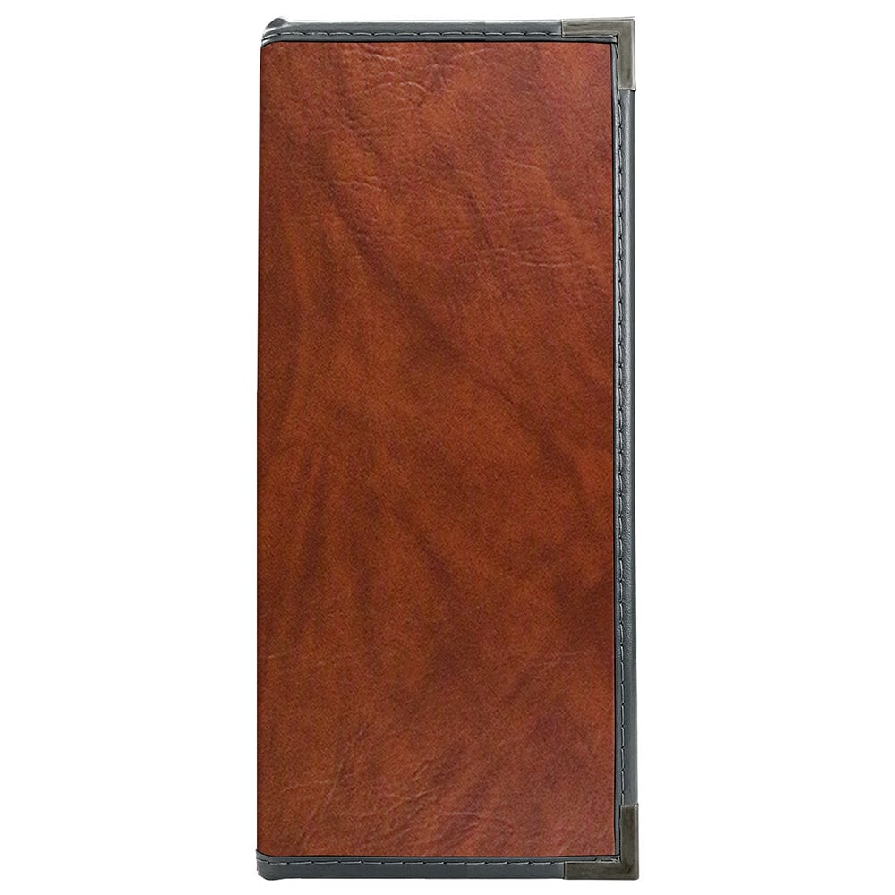 H. Risch, Inc. SEV-10V Seville 4 1/4" x 11" Customizable 10 View Menu Cover