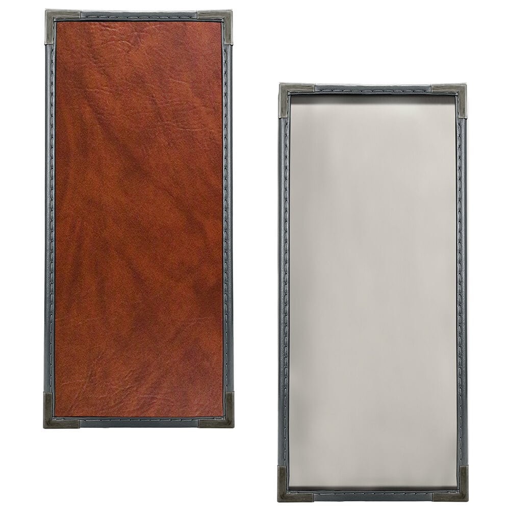 H. Risch, Inc. SEV-1V Seville 4 1/4" x 11" Customizable 1 View Menu Cover