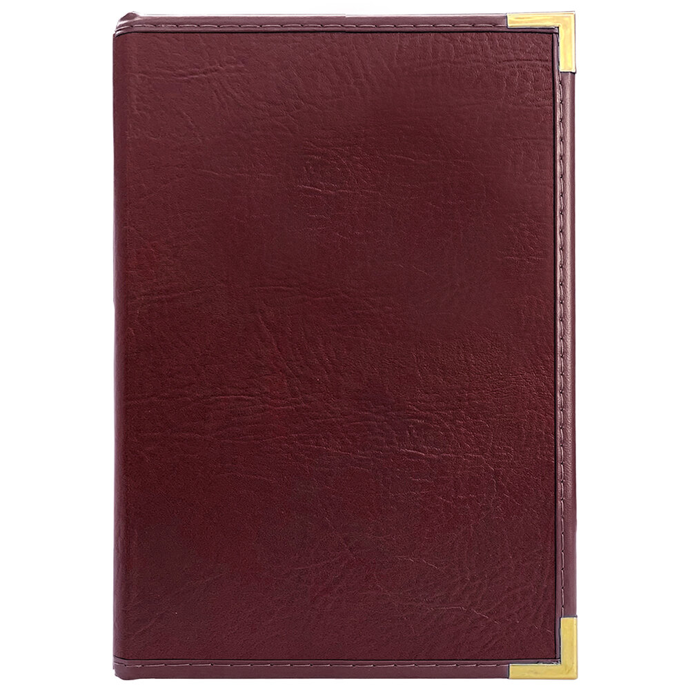 H. Risch, Inc. SEV-4V Seville 5 1/2" x 8 1/2" Customizable 4 View Menu Cover