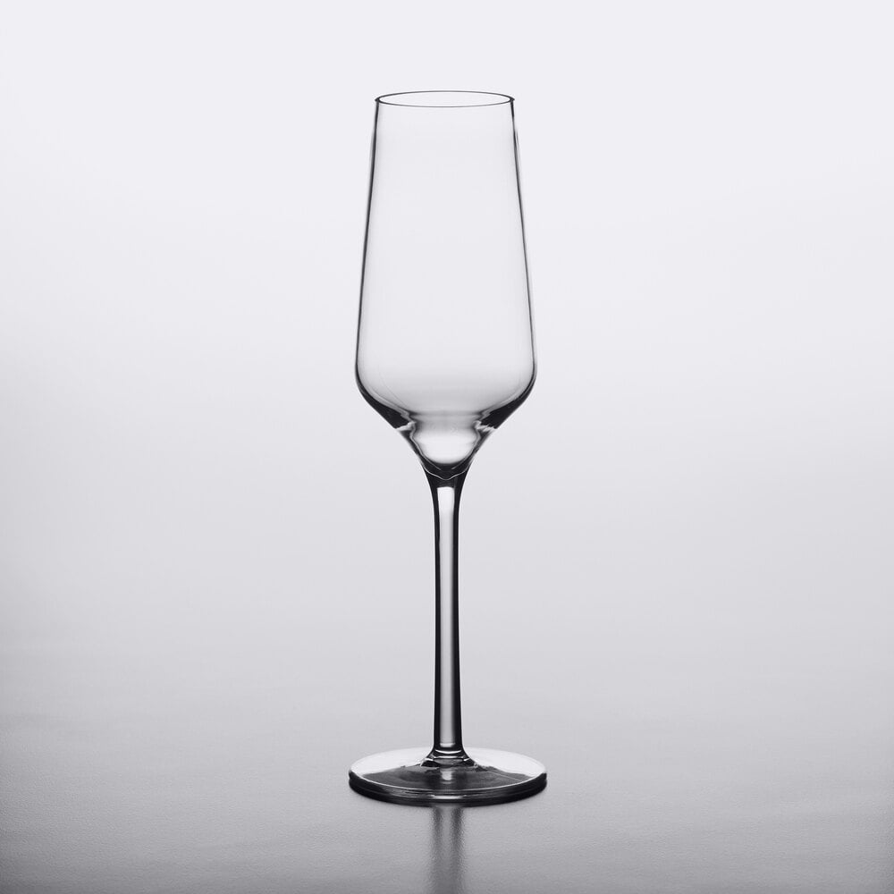 Libbey 92451 Infinium Prism 8.5 oz. Customizable Tritan™ Plastic Champagne Flute - 12/Case