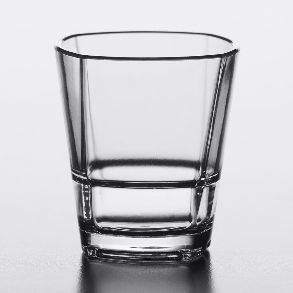 Libbey 92440 Infinium Torque 1.5 oz. Customizable Tritan™ Plastic Stackable Shot Glass - 24/Case