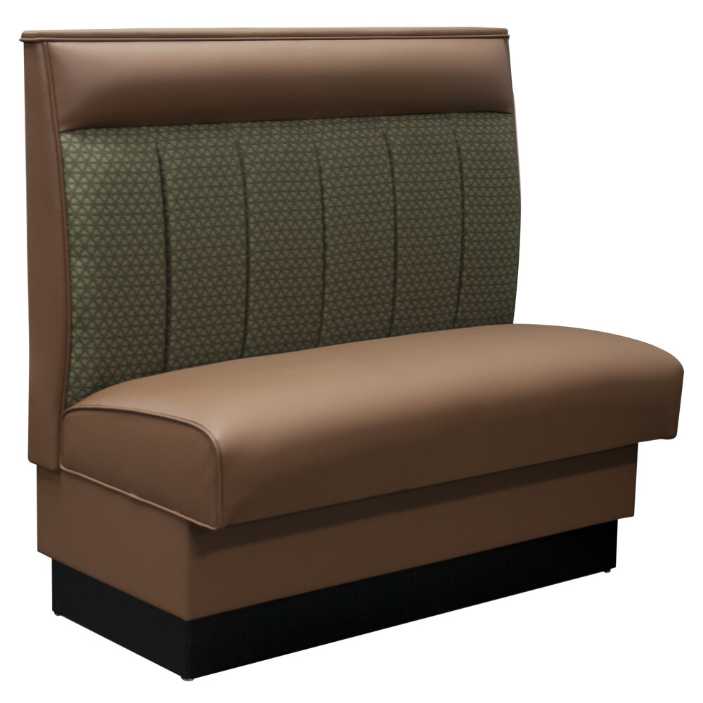 American Tables & Seating 46" Long Single 6 Channel Back Upholstered Booth - 42" High