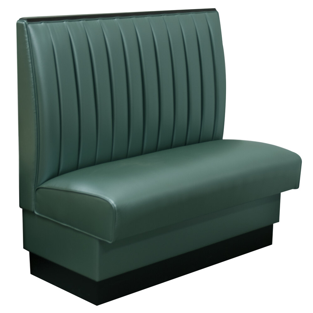 American Tables & Seating 46" Long Single 12 Channel Back Upholstered Booth - 42" High