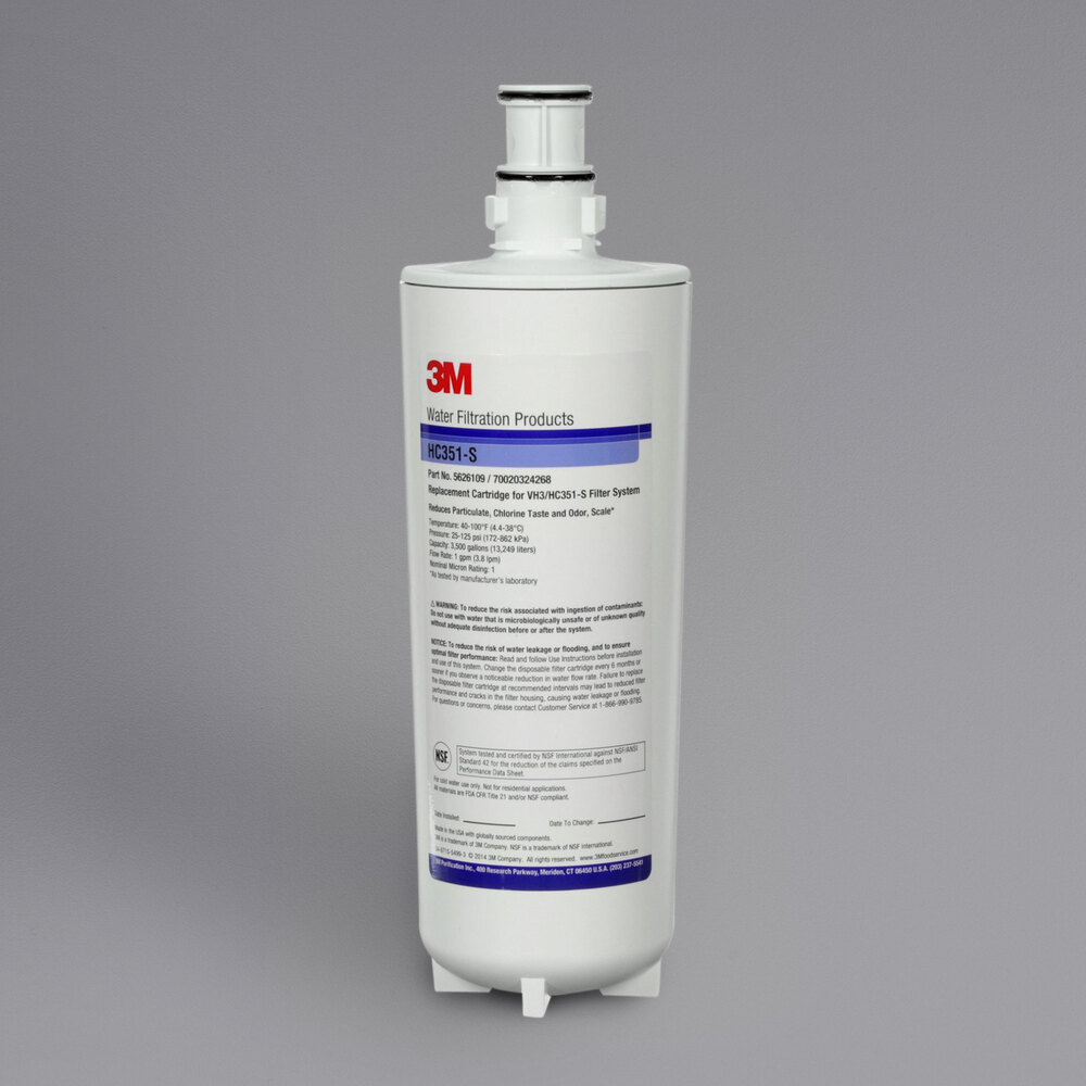 3M Water Filtration Products 5626109 OSC Replacement Water Filter Cartridge for 3M VH3/HC351-S System