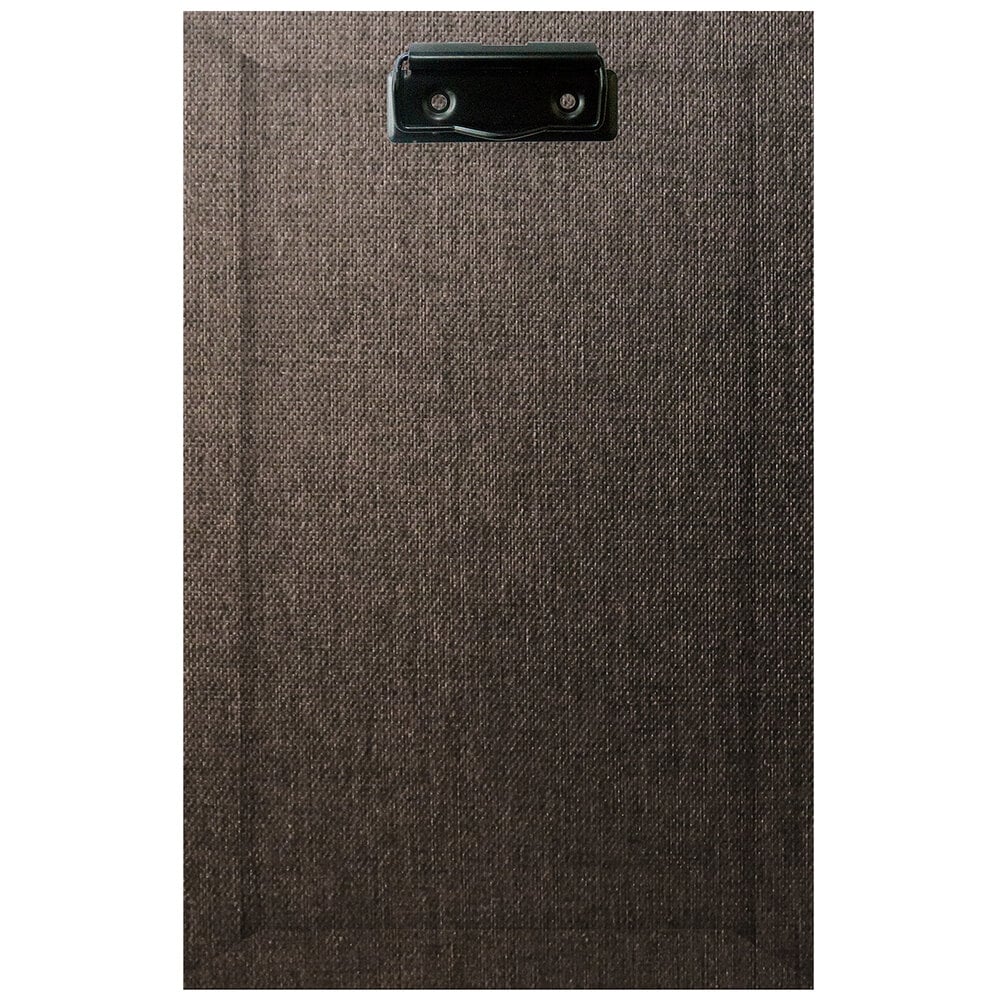 H. Risch, Inc. Gatsby 5 1/2 x 8 1/2" Customizable Menu Clipboard with Vinyl Metro Wrap