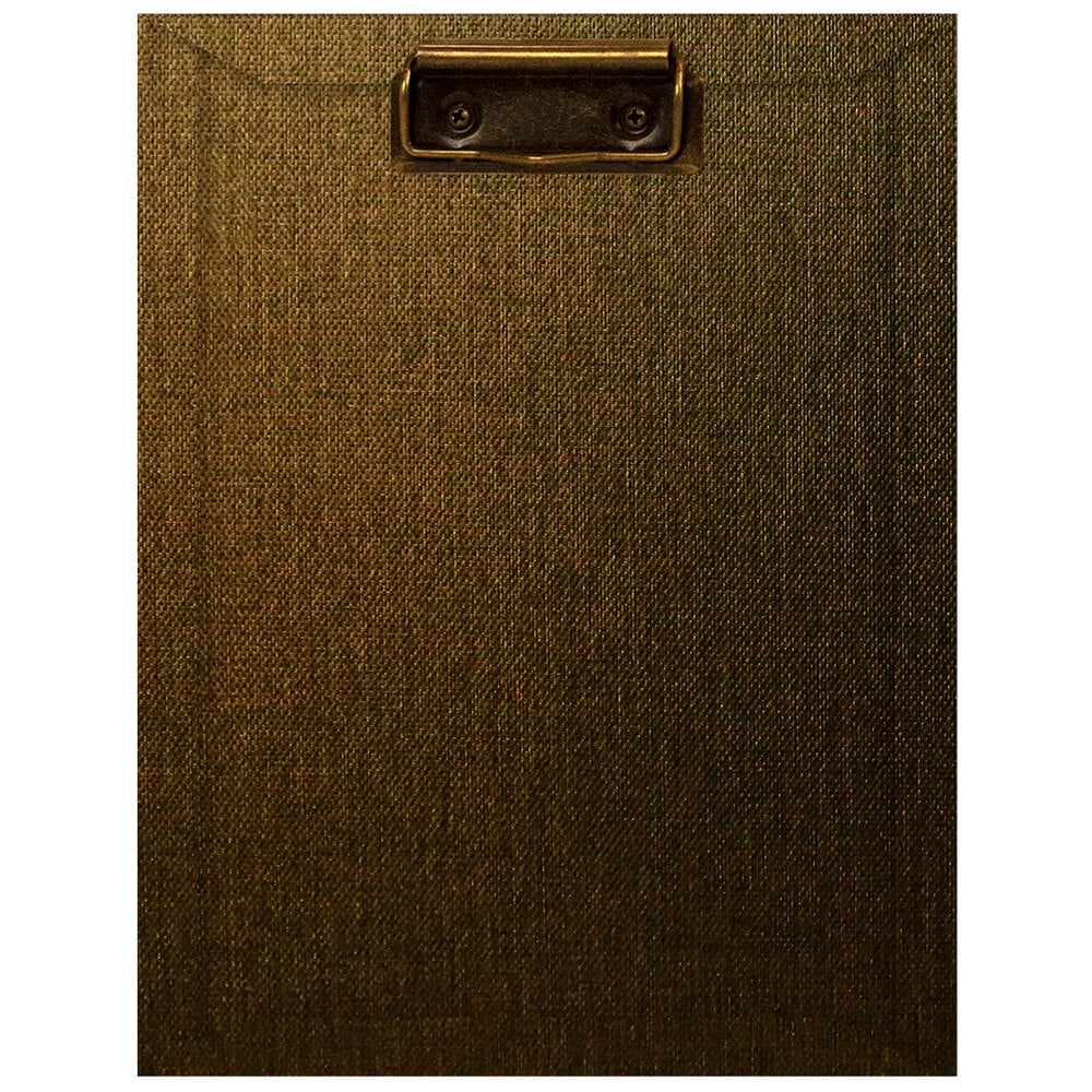 H. Risch, Inc. Gatsby 8 1/2" x 11" Customizable Menu Clipboard with Vinyl Metro Wrap