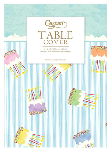Caspari Paper Linen Cloth Table Cover, Cake Frosting (18860TCL)