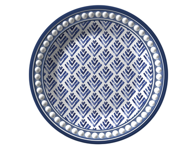 Merritt 6" Savannah Appetizer Plate, Blue & White (18950)