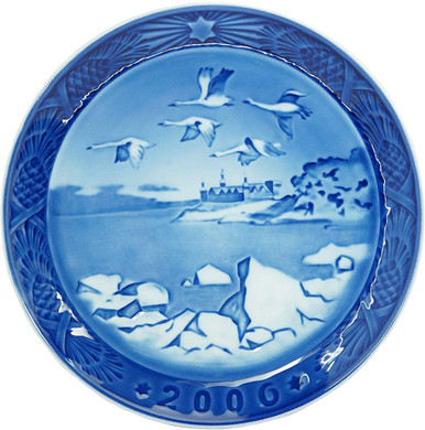 Royal Copenhagen 2006 Porcelain Christmas Plate - Kronborg Castle