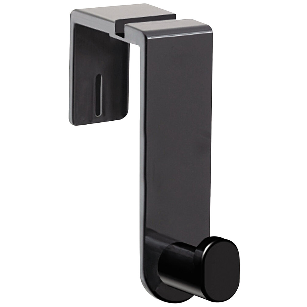 Safco 4224BL Black Plastic Single Over Panel Coat Hook