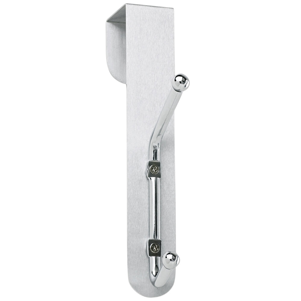 Safco 4166 Chrome Plated Steel Double Over Door Coat Hook