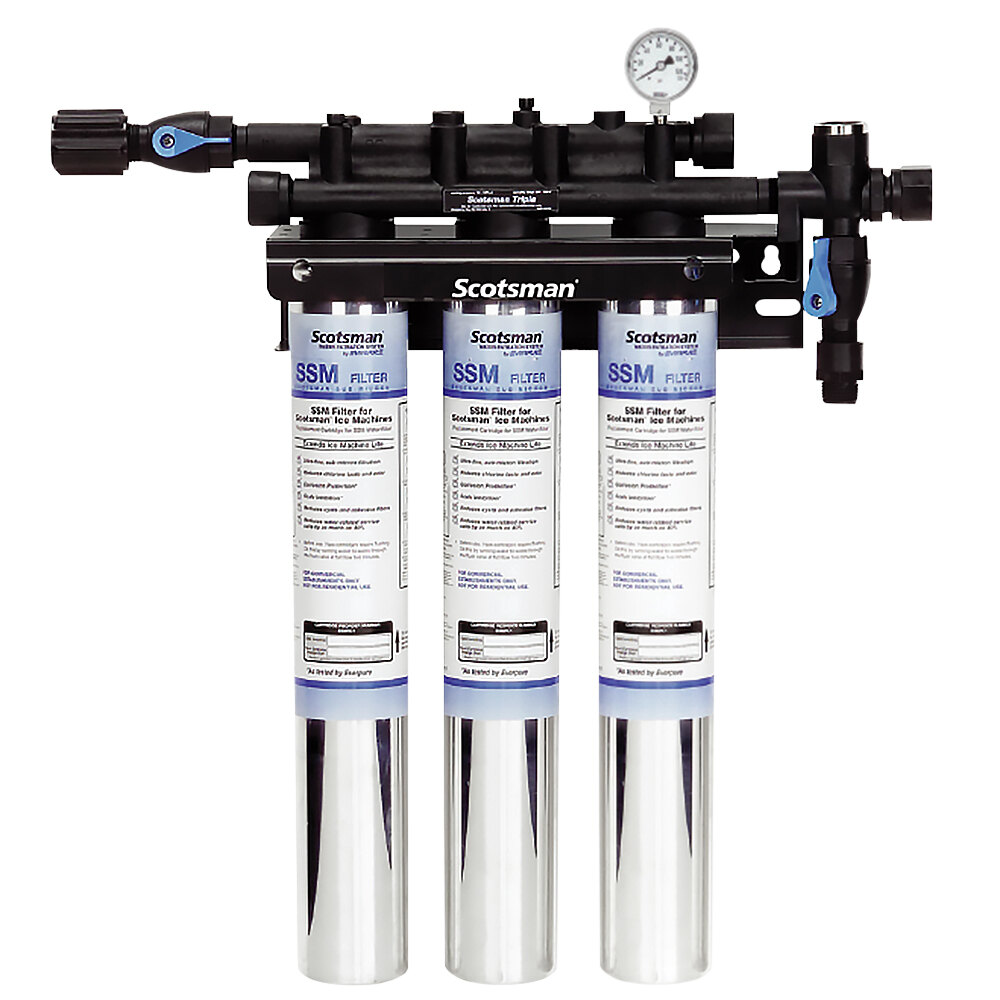 Scotsman SSM3-P SSM Plus Triple Water Filtration System with AquaArmor - 0.5 Micron