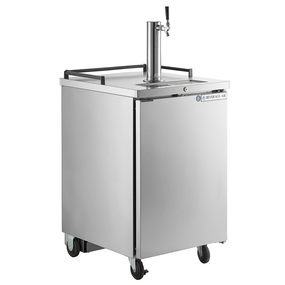 Beverage-Air BM23HC-S-31 Single Tap Kegerator Beer Dispenser - Stainless Steel, (1) 1/2 Keg Capacity