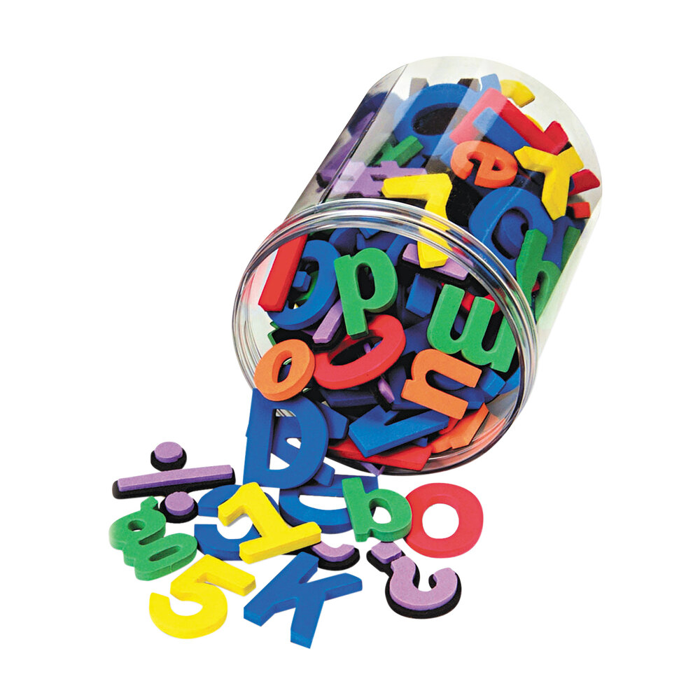 Wonder Foam 4357 Magnetic Alphabet Letters and Numbers - 105/Pack