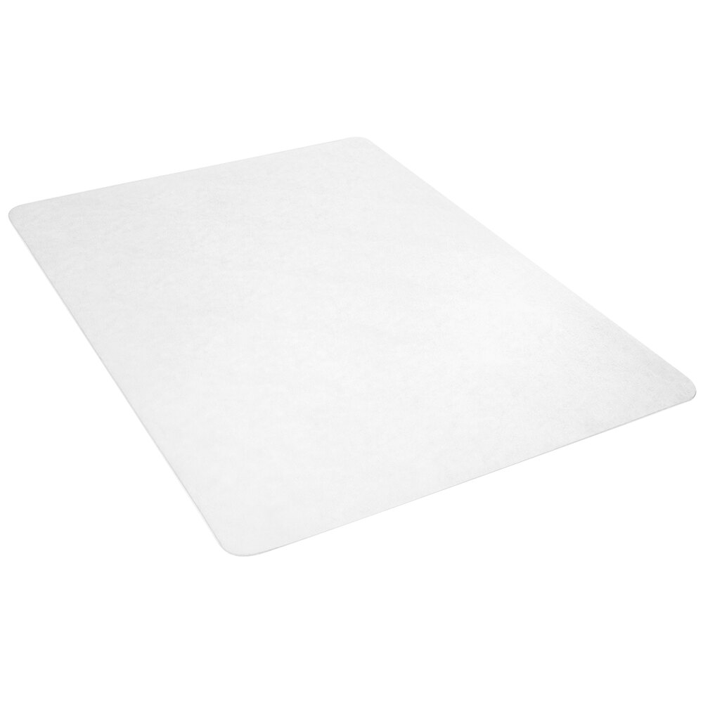 Alera ALEMAT4660HFR 60" x 46" Clear Rectangular Office Chair Mat for Hard Floors