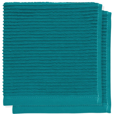 Now Designs Ripple Dishcloth, Peacock - Set of 2 (196529)