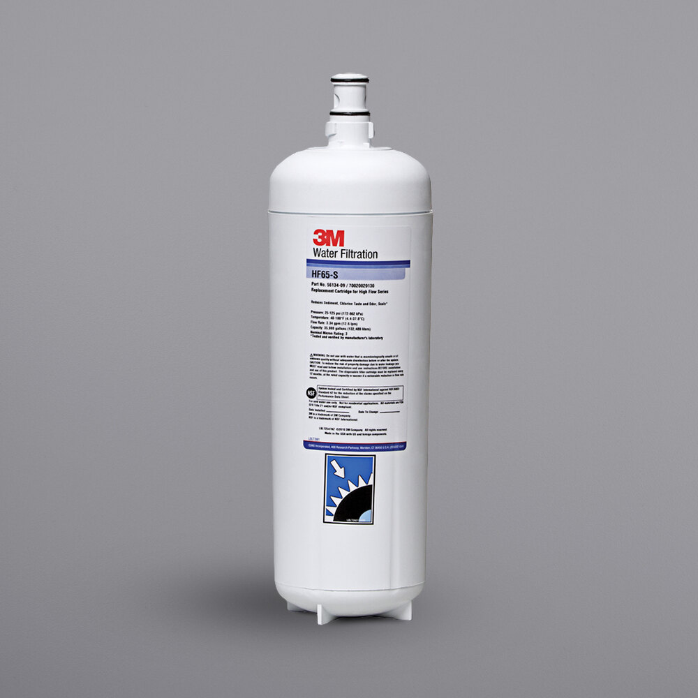 3M Water Filtration Products HF65-CL High Flow Series Filter Cartridge for SGLP-CL Systems - 5 Micron Rating and 1 GPM