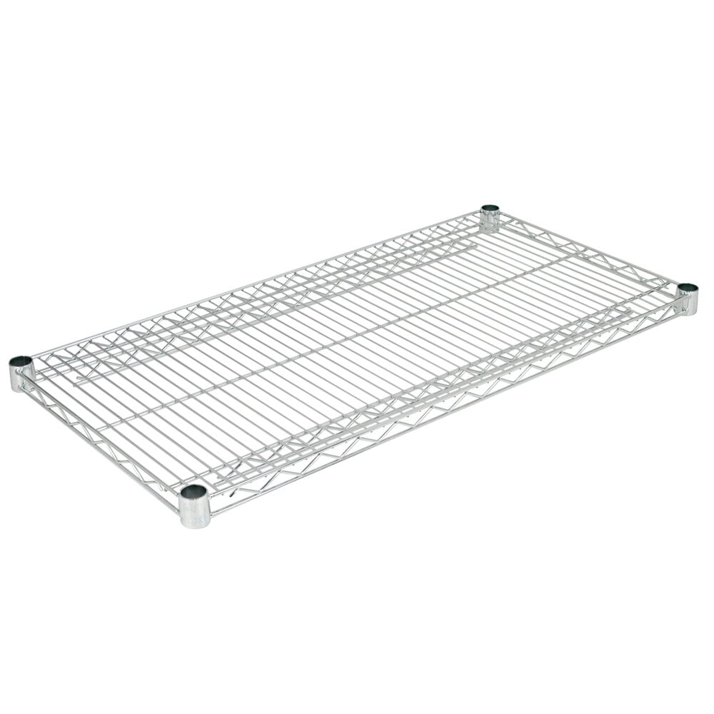 Alera ALESW583618SR 36" x 18" Silver Industrial Wire Shelf - 2/Case