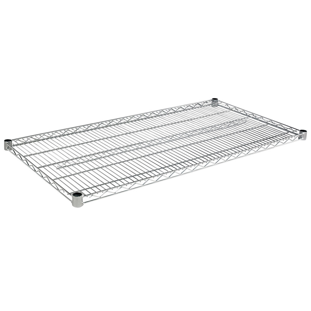 Alera ALESW584824SR 48" x 24" Silver Industrial Wire Shelf - 2/Case