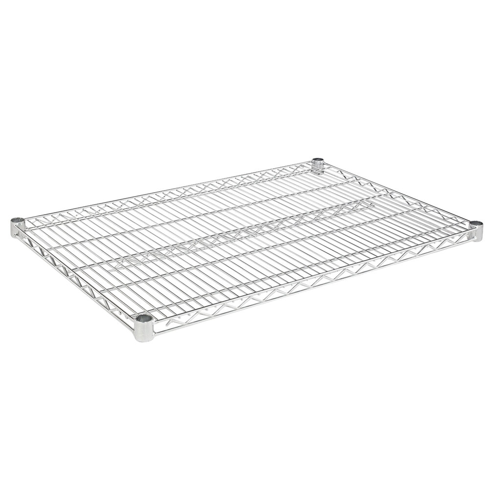 Alera ALESW583624SR 36" x 24" Silver Industrial Wire Shelf - 2/Case