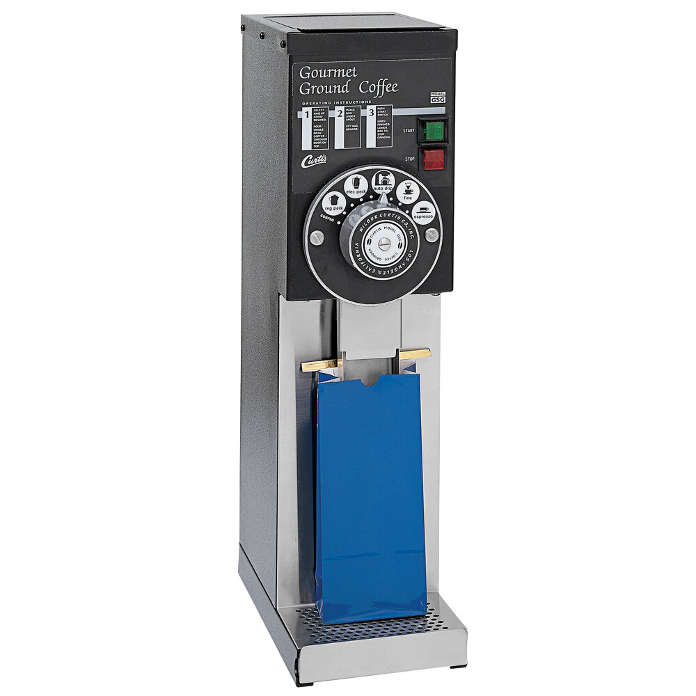 Curtis GSG-3BLK Automatic 3 lb. Coffee Grinder - Black Finish