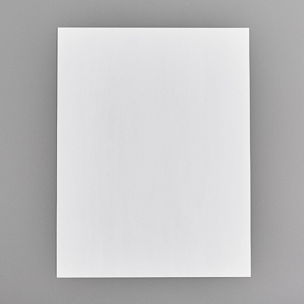 Lavex 8 1/2" x 11" Blank Paper Permanent Label Sheet - 250/Pack