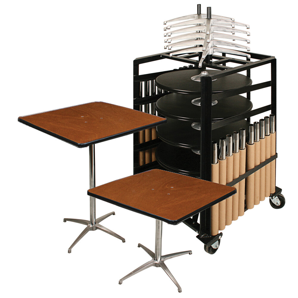 Resilient 200 Series Plywood 30" x 30" Square Adjustable Height Bistro Table Package