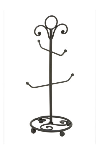 Tripar 4-Arm Mug Stand, Black (19846)