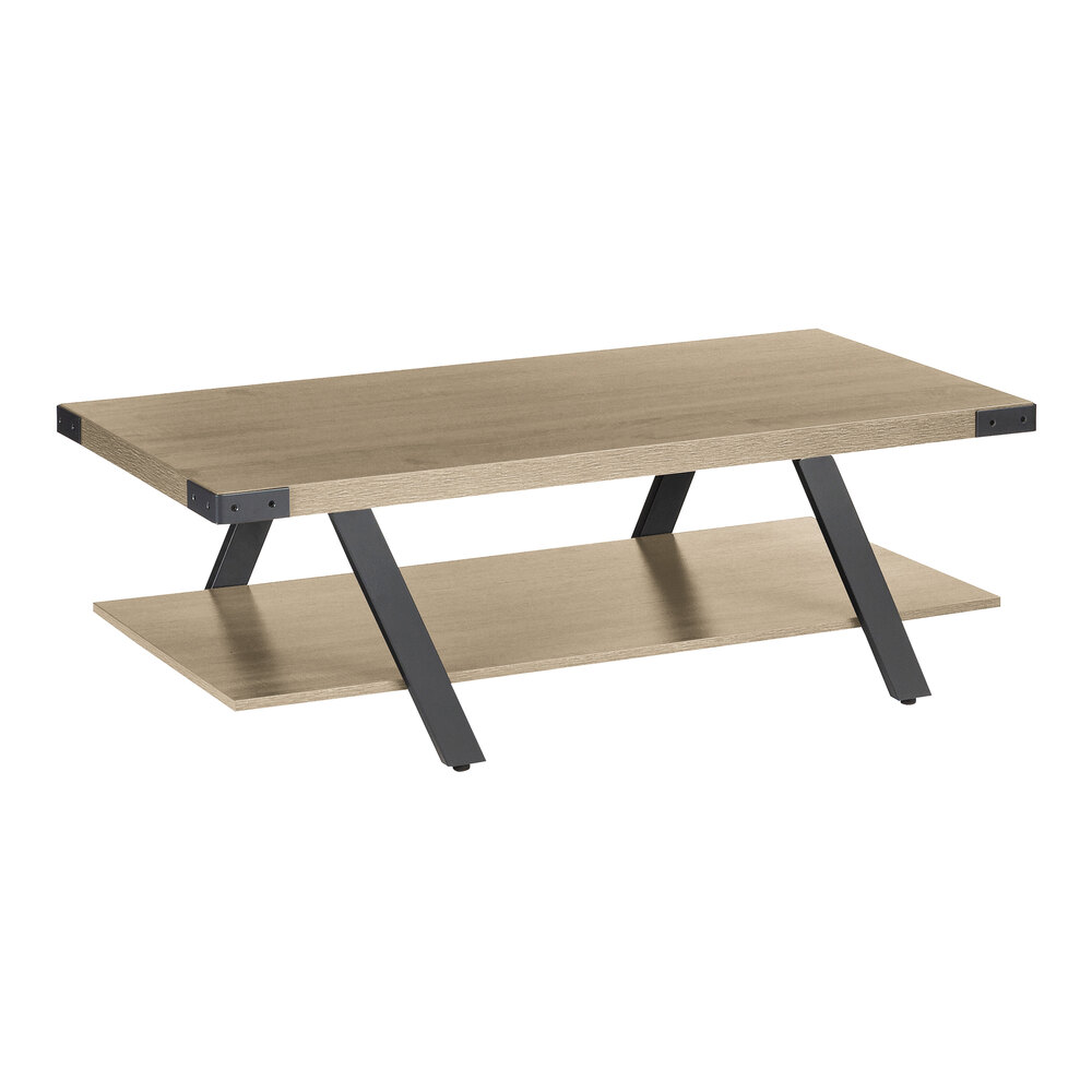 Safco MRCFTSDD Mirella 48" x 23 3/4" x 16" Sand Dune Coffee Table