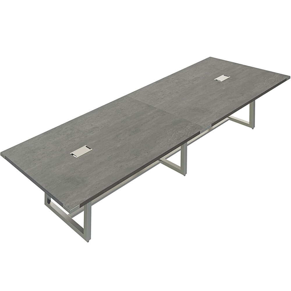 Safco MRS12SGY Mirella 12' Stone Gray Rectangular Conference Table