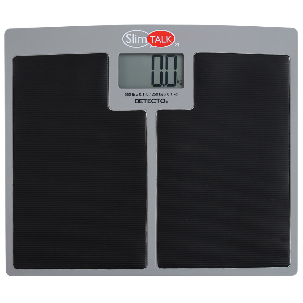 Cardinal Detecto SlimTALKXL 550 lb. Low-Profile Bilingual Talking Digital Scale