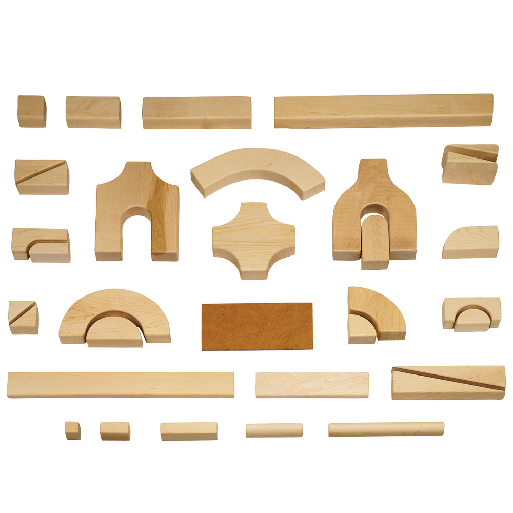 Jonti-Craft Baltic Birch 0264JC Children's Starter 86-Piece Hardwood Unit Block Set
