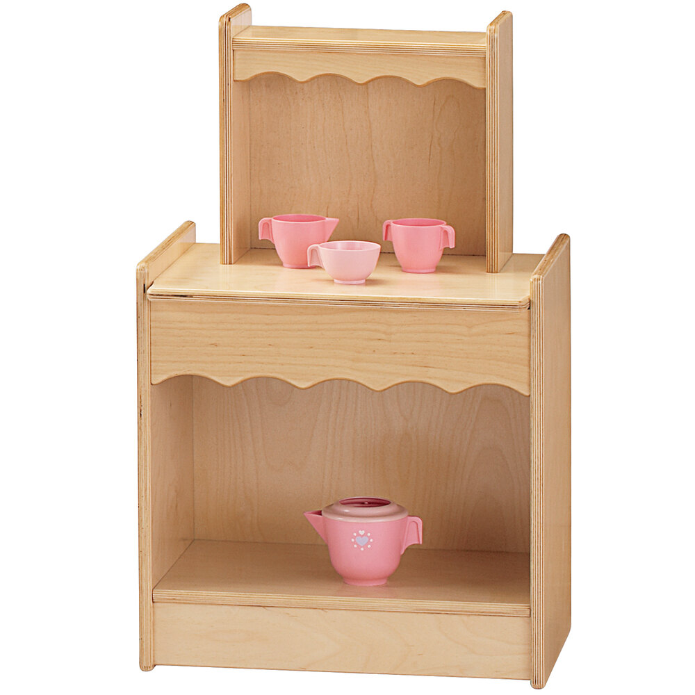 Jonti-Craft Baltic Birch 2077JC Toddler Contempo 18" x 13 1/2" x 29" Kitchen Cupboard