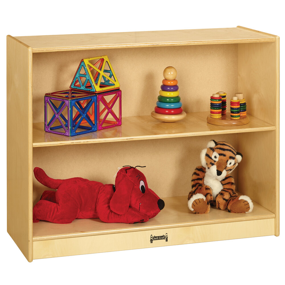 Jonti-Craft Baltic Birch 5231JC 36" x 15" x 29 1/2" Mobile Wood Classroom Straight Shelf