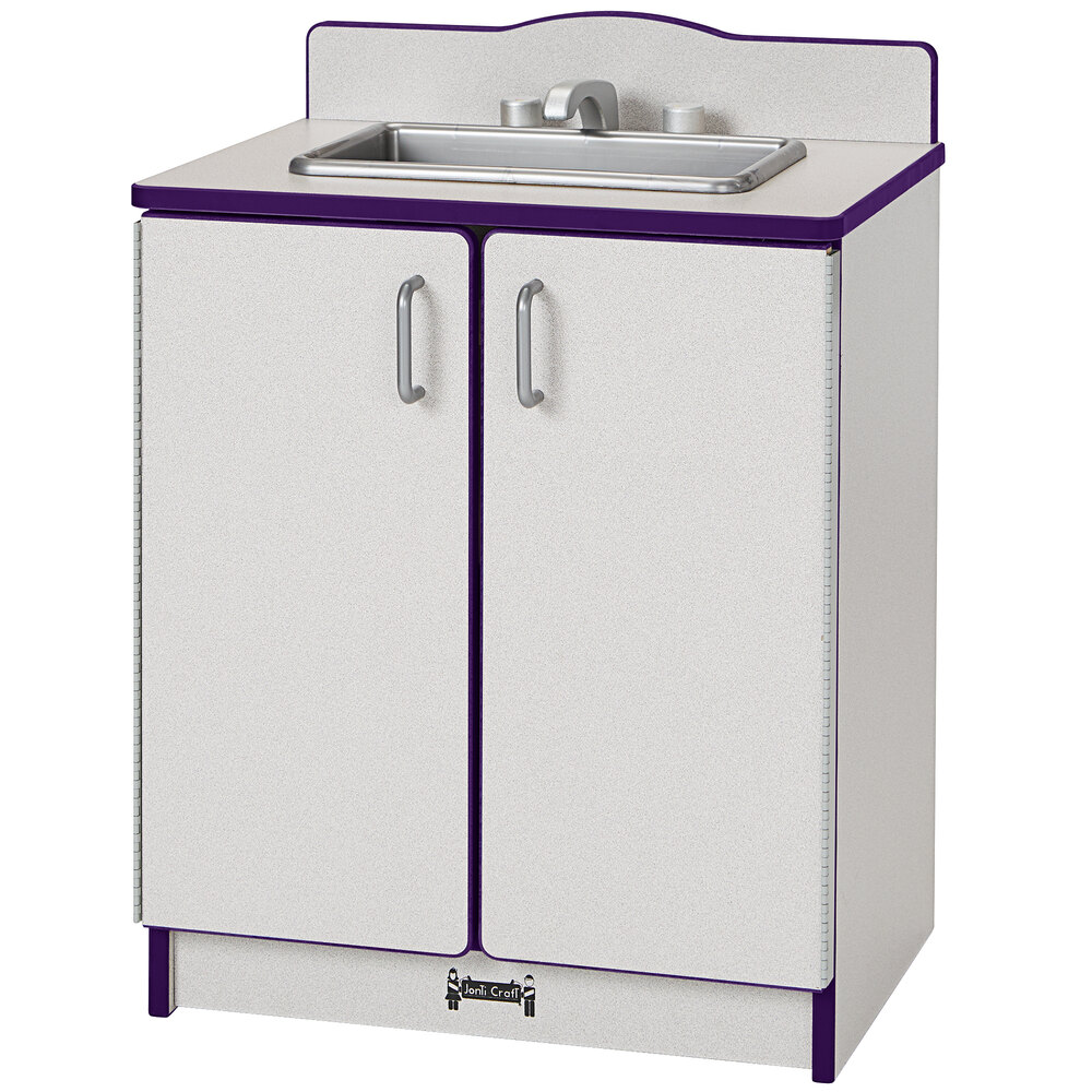 Rainbow Accents 2408JCWW004 Culinary Creations 20" x 15" x 27" Purple TRUEdge Freckled-Gray Kitchen Sink