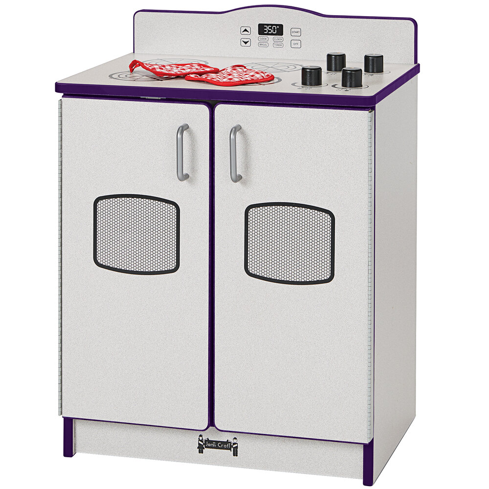 Rainbow Accents 2409JCWW004 Culinary Creations 20" x 15" x 27" Purple TRUEdge Freckled-Gray Kitchen Stove