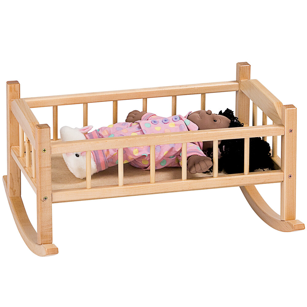 Jonti-Craft Baltic Birch 6307JC Traditional 17" x 20 1/2" x 10 1/2" Hardwood Doll Cradle