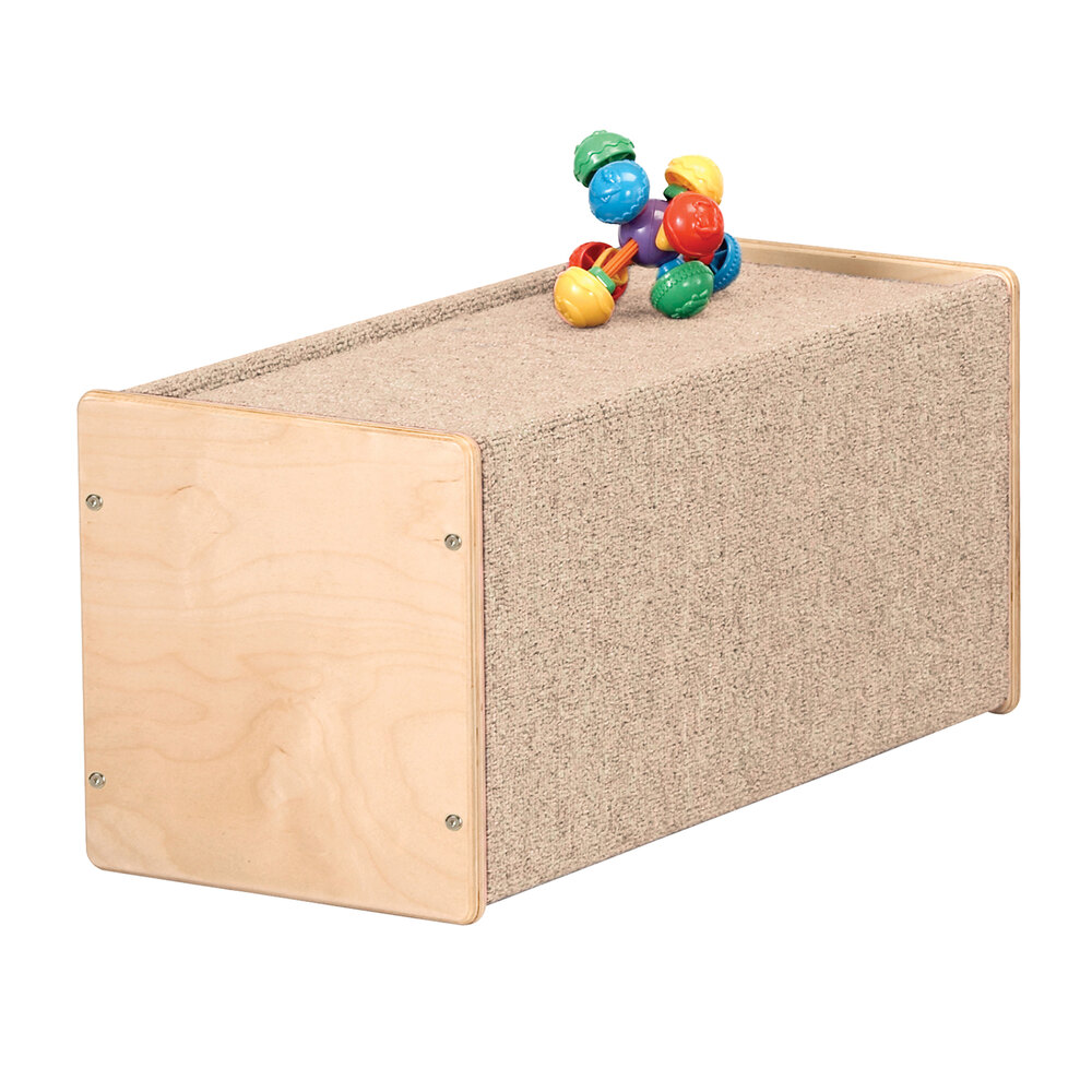 Jonti-Craft Baltic Birch 7717JC 13" x 25 1/2" x 13" Small Carpeted Wood Cruiser Box
