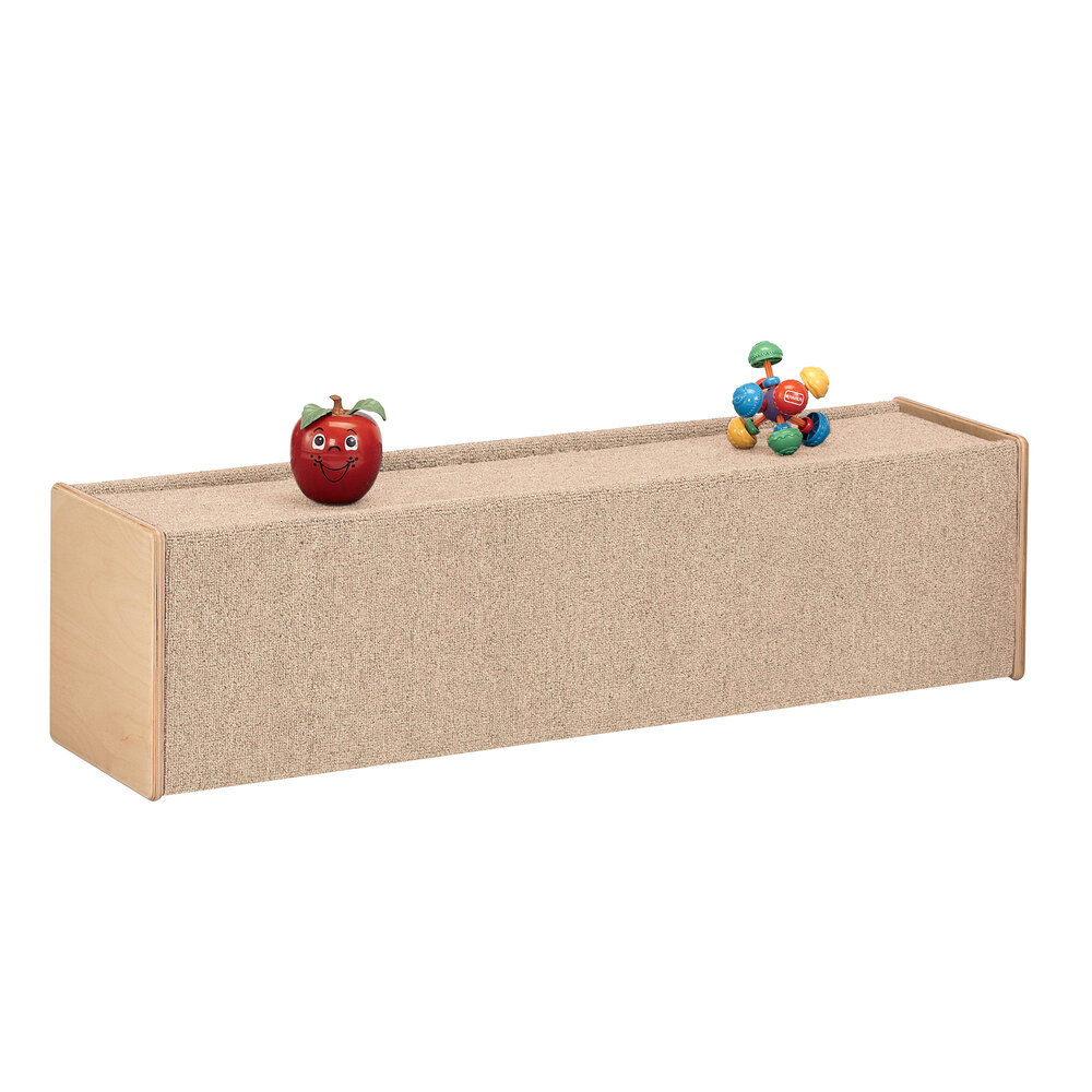 Jonti-Craft Baltic Birch 7716JC 49 1/2" x 13" x 13" Large Carpeted Wood Cruiser Box