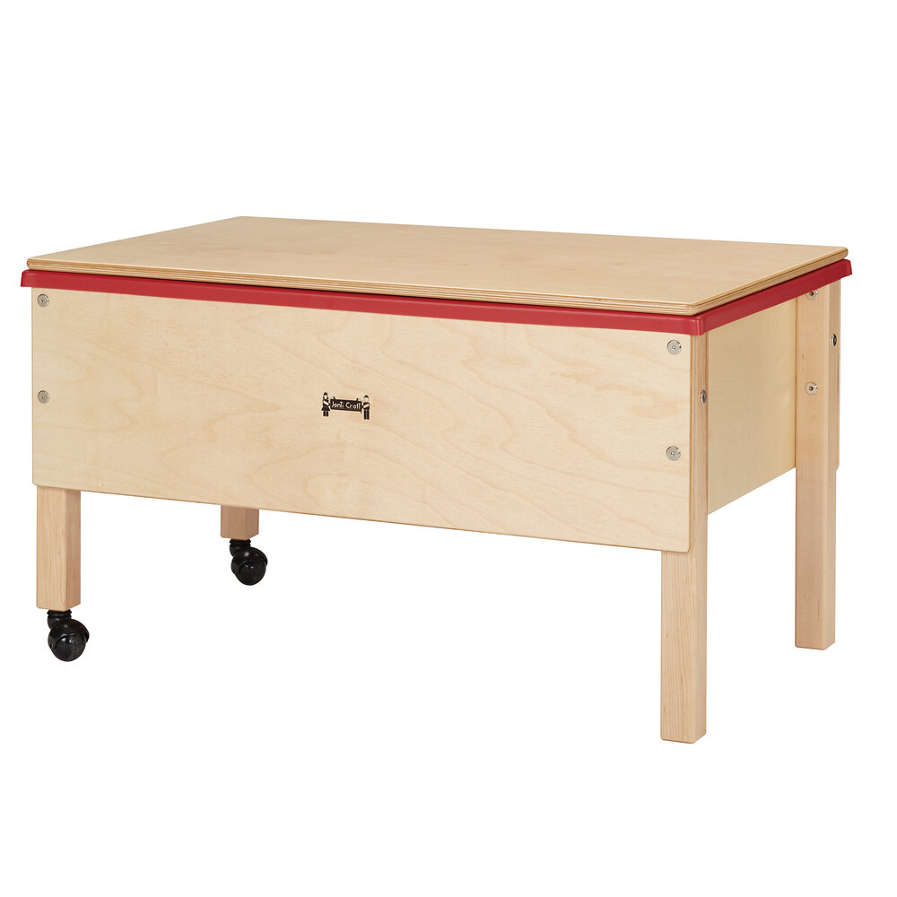 Jonti-Craft Baltic Birch 2867JC 36 1/2" x 23" x 20" Toddler-Height Mobile Wood Space Saver Sensory Table