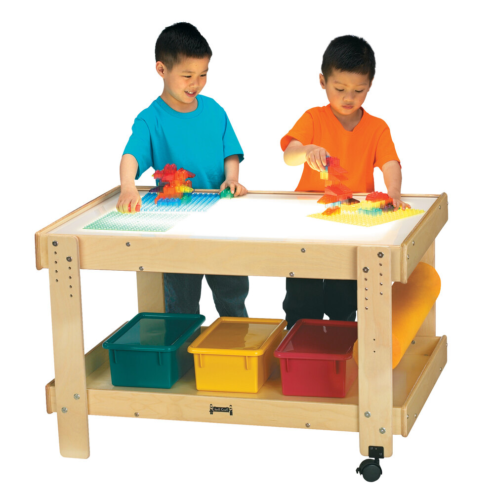 Jonti-Craft Baltic Birch 58504JC Creative Caddie 42" x 27 1/2" x 21" Light Station