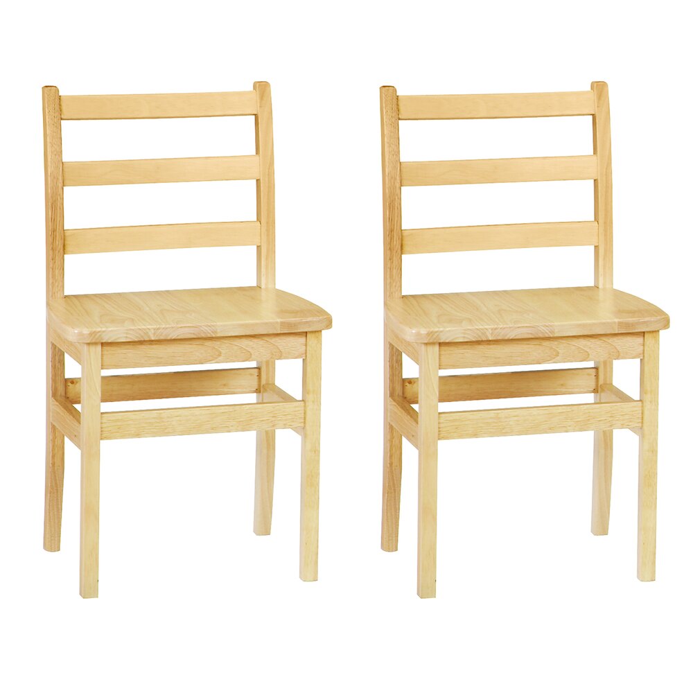 Jonti-Craft Baltic Birch 5916JC2 16" Children's Ladderback Chair - 2/Set